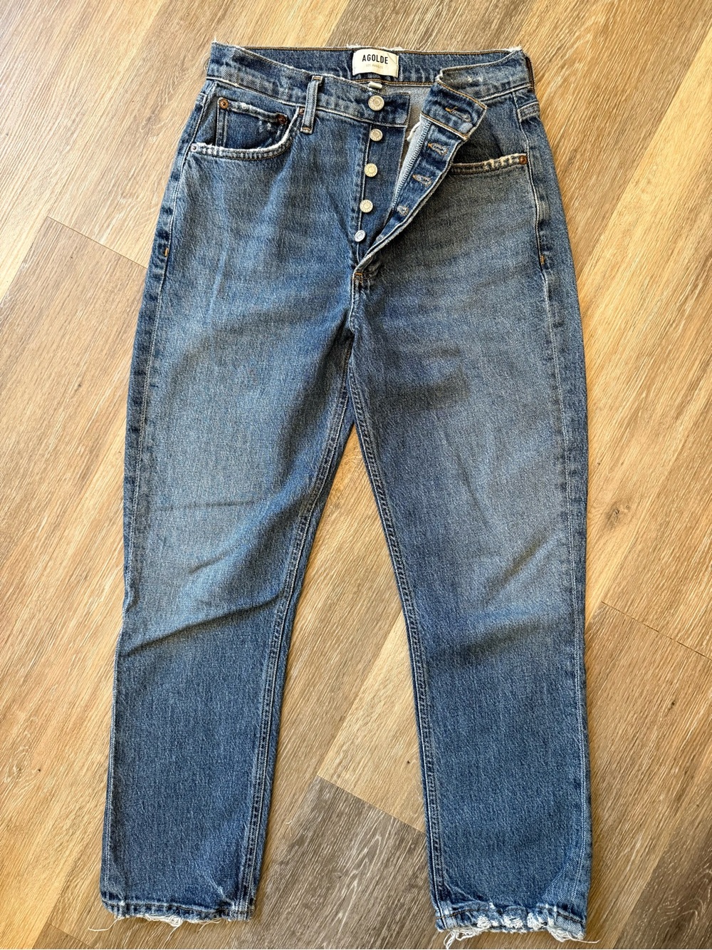 AGOLDE Relaxed Straight Women's Jeans in Medium Blue Wash